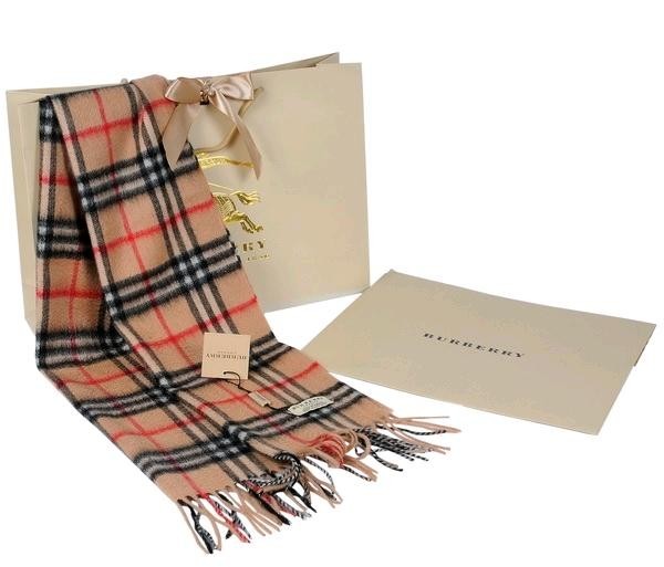 Burberry Exploded Giant Check Cashmere Scarf-Carmel Main image