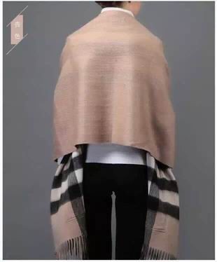 Burberry Checks With Patch Pockets  Wool & Cashmere Cape