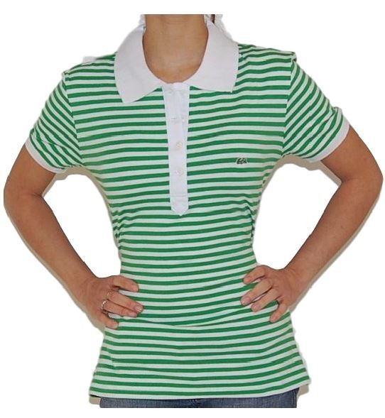 Lacoste  Women's Stripe Short Sleeve Polo Shirt Main image