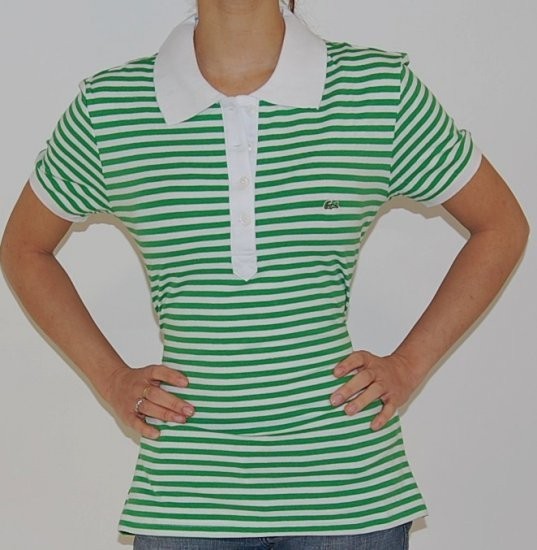 Lacoste  Women's Stripe Short Sleeve Polo Shirt Secondary image