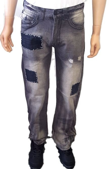 True Religion Patched Geno Slim-Straight Jeans Closeout