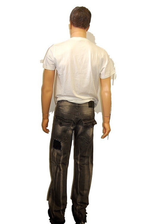 True Religion Patched Geno Slim-Straight Jeans Closeout