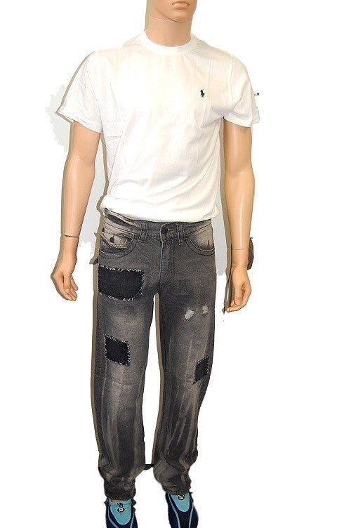 True Religion Patched Geno Slim-Straight Jeans Closeout