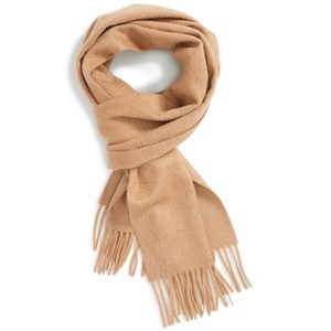 Burberry Classic Solid Cashmere Scarf Carmel Main image