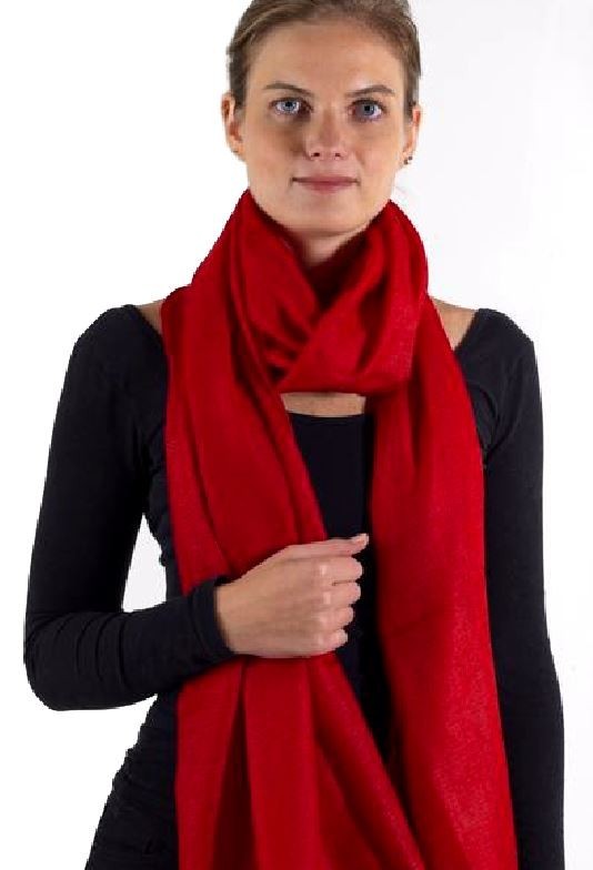 Burberry Classic Solid Cashmere Scarf Red Main image