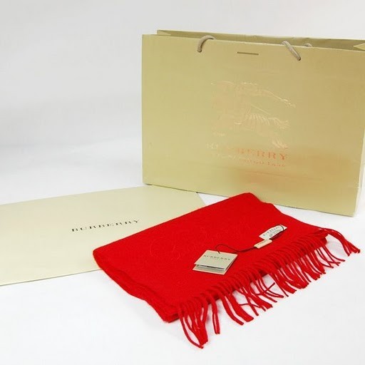 Burberry Classic Solid Cashmere Scarf Red Secondary image