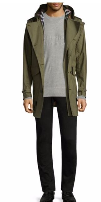 Burberry Elliot Bonded Cotton Parka