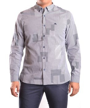BURBERRY Burberry Men's Grey Cotton Shirt Main image