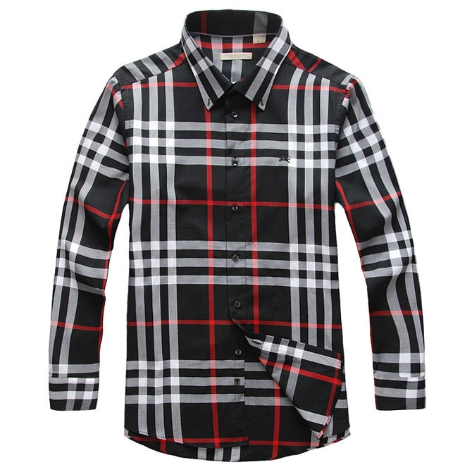 Burberry Brit Men's Long Sleeve Check Shirt Black Main image