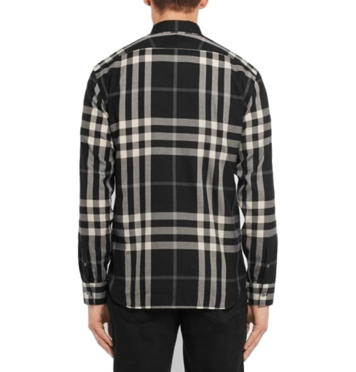 Burberry Brit Men's Long Sleeve Check Shirt Black Secondary image