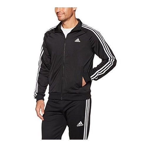 Adidas 3-Stripe Tricoat Track Set Jacket & Pants Black Main image
