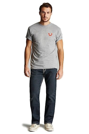 True Religion Buddah Logo Tee Gray
