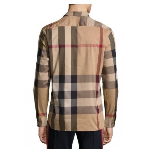 Burberry Men's Thornaby Slim Fit Plaid Sport shirt Brown Secondary image