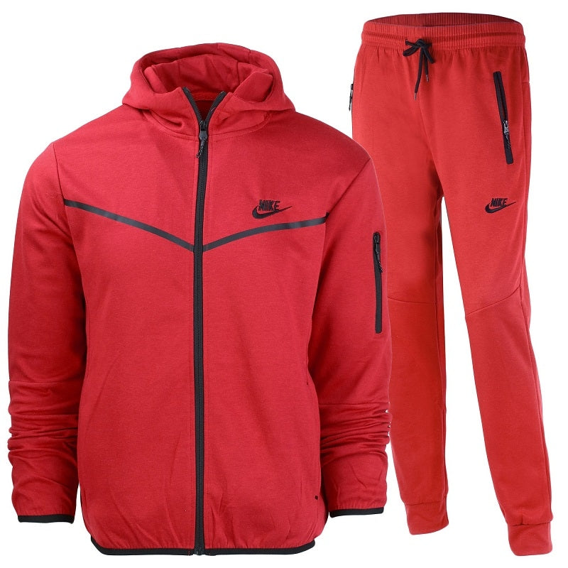 Nike Sportswear Tech Fleece Men's Hoodie & Pants 2 Pc Set Red Main image