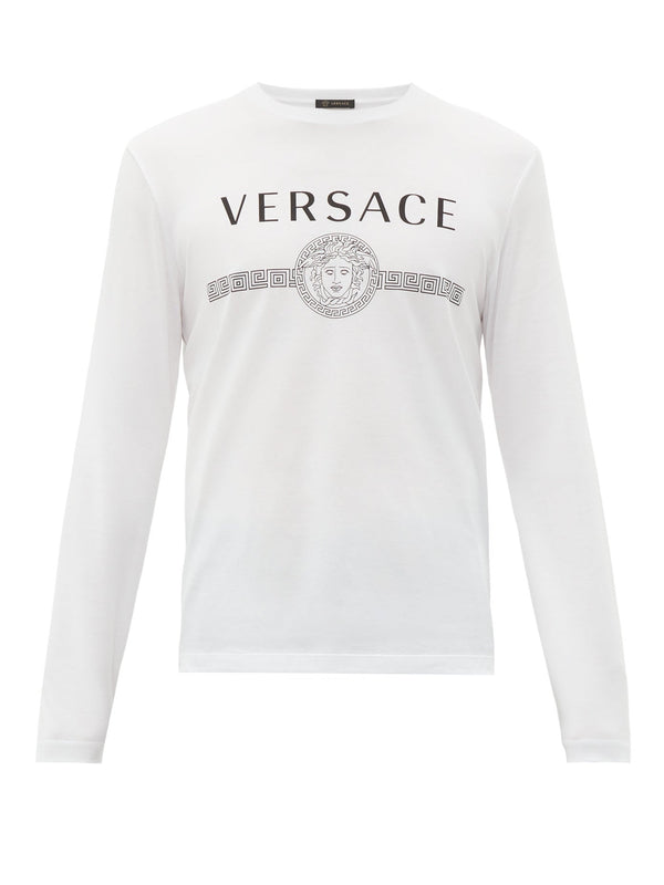 VERSACE Medusa Front Print T Shirt