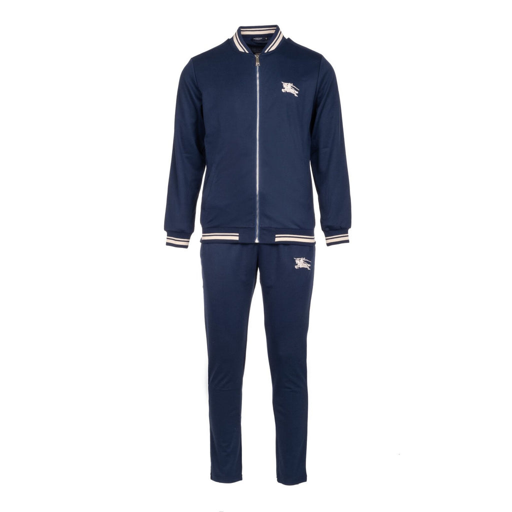 Burberry London Men’s Embroidered Logo Track pants & Jacket Set Navy