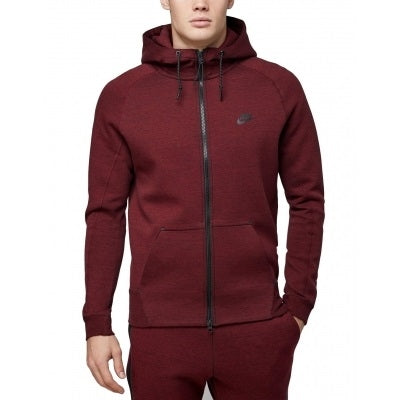 Nike Sportswear Club Fleece Men's Full Zip Hoodie & Pants Set Burgundy Main image