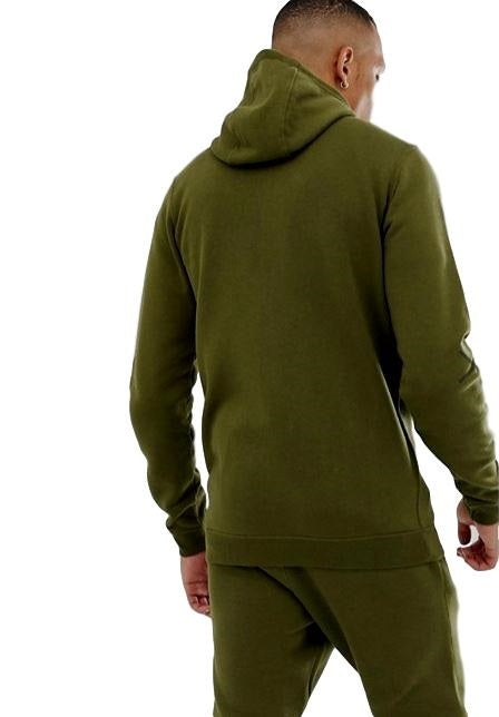 Nike Sportswear Club Fleece Men's Full Zip Hoodie & Pants Set Olive Green Secondary image