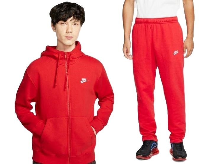Nike Air Sportswear Club Fleece Men's Full Zip Hoodie & Pants  2pc Set