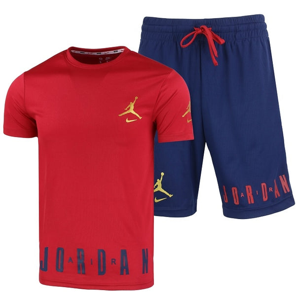 Nike Jordan Men's Sport Dri-Fit Shorts & T Shirt 2 Pc Set
