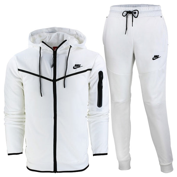 Nike Sportswear Tech Fleece Full-Zip Windrunner Hoodie  & Pants Set White