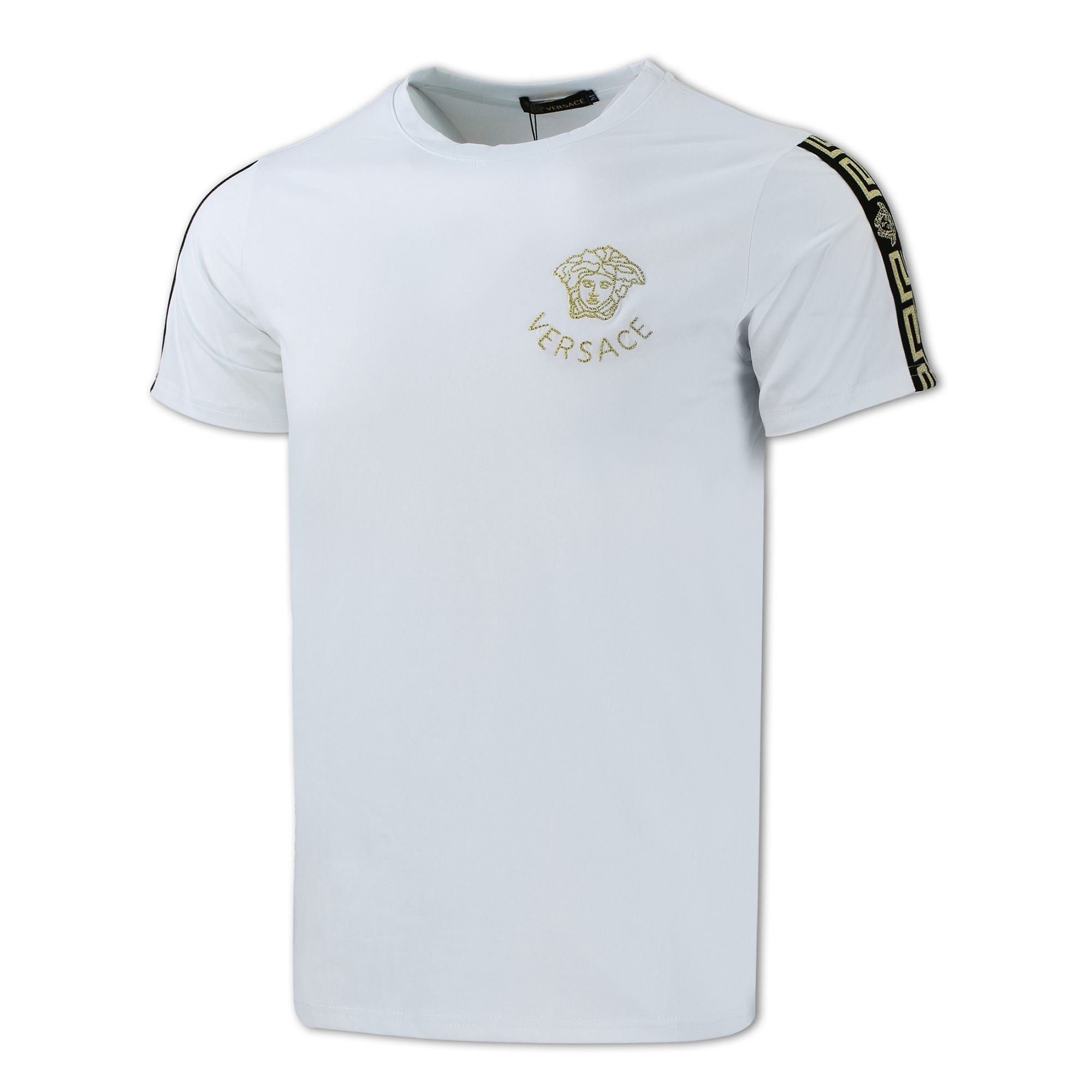 Versace Men's Crew Neck T shirt & Short Set White Secondary image