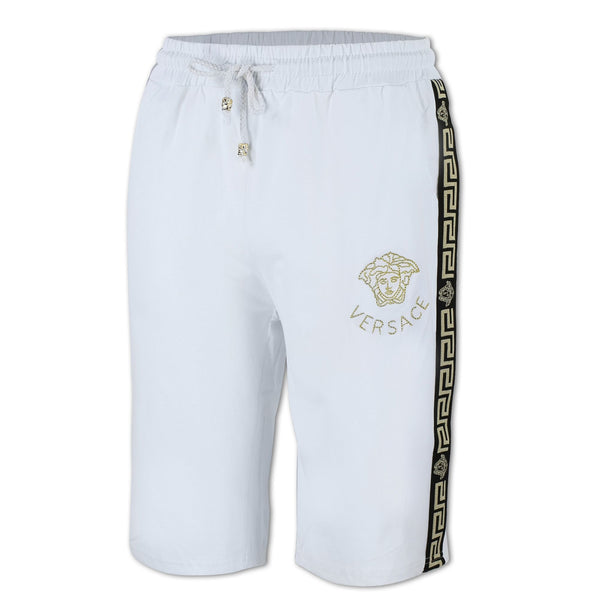 Versace Men's Crew Neck T shirt & Short Set White