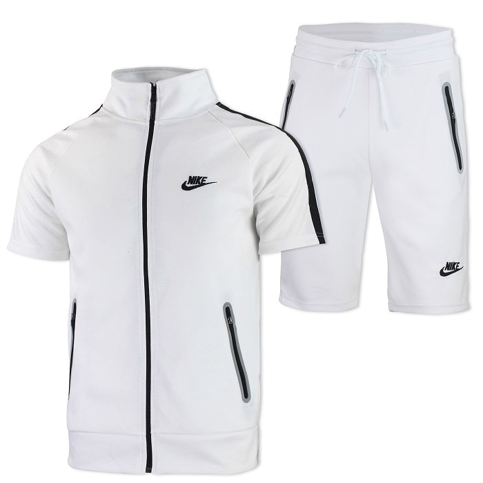 Nike Men's Tech Short-Sleeve Full Zip Jacket & Short Set Final Sale Main image