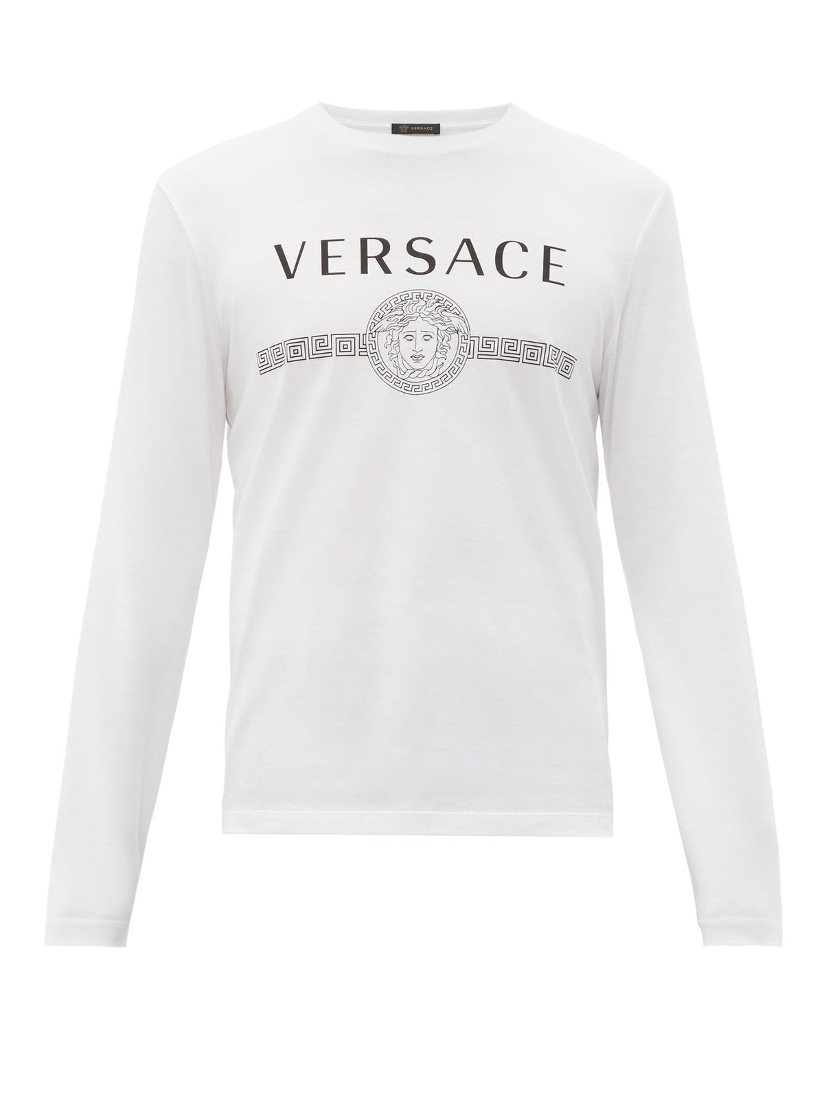 Versace Men's Long-Sleeve Cotton Stretch Crewneck Main image