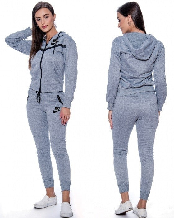 Nike Sportswear Tech Fleece Windrunner Women's Full-Zip Hoodie & Pants Set Gray Secondary image