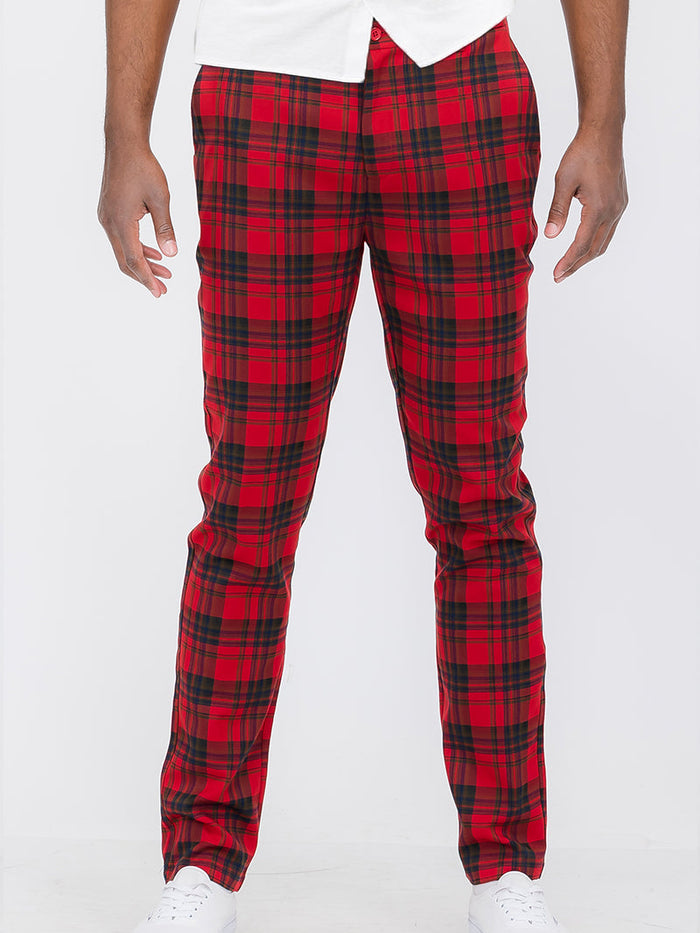 Plaid Trouser Pants