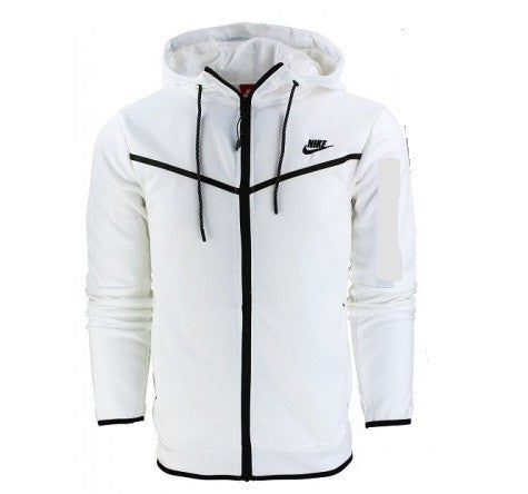 Nike Sportswear Club Fleece Men's Full Zip Hoodie & Pants Set White Secondary image
