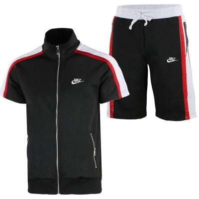 Nike Sportswear Jacket & Short Set 2 Pc Set Black