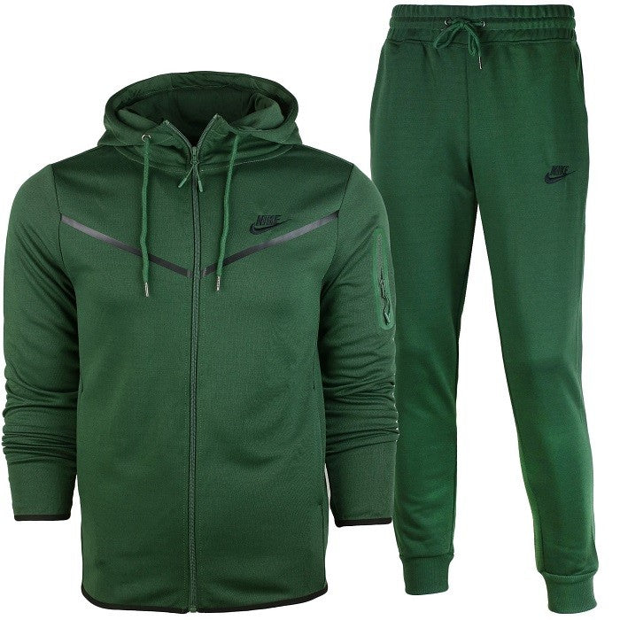Nike Men's Tech  Fleece Zip Hoodie & Pants Set Olive Main image