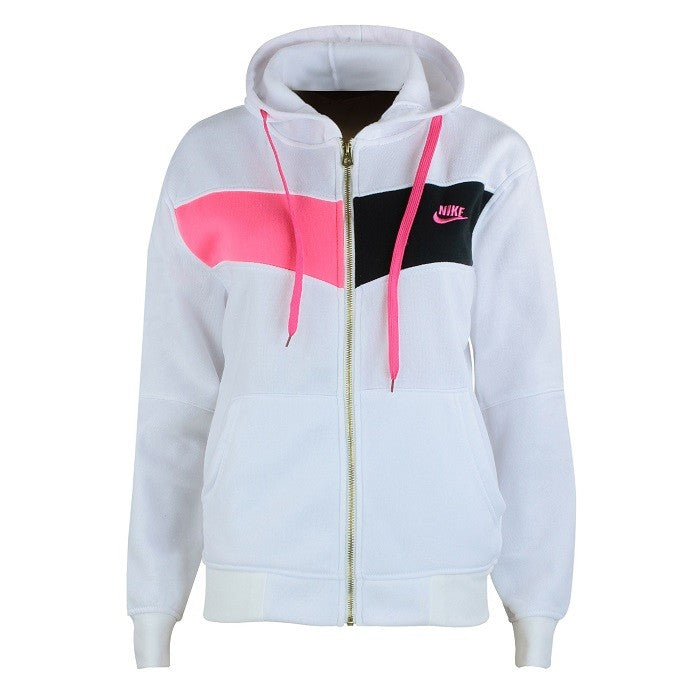 Nike Women's Essential Color Block Full-Zip Fleece Hoodie & Pants Set Secondary image