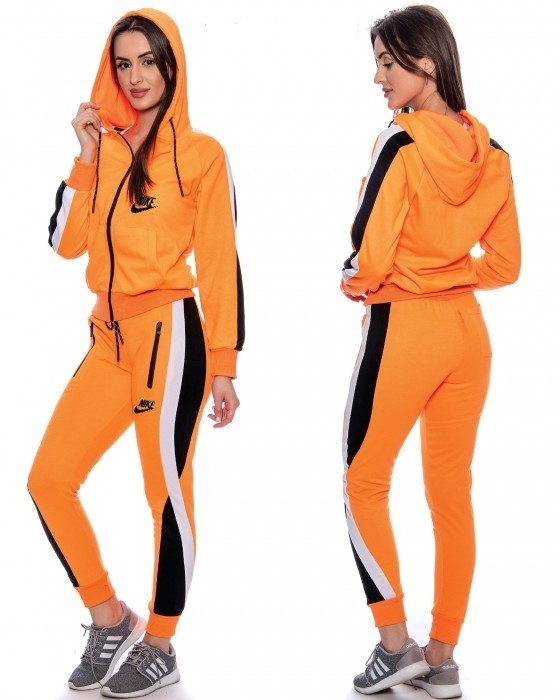 Nike Womens Essential Colorblock Full-Zip Tech Fleece Hoodie & Pants Set Main image