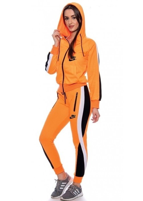 Nike Womens Essential Colorblock Full-Zip Tech Fleece Hoodie & Pants Set Secondary image