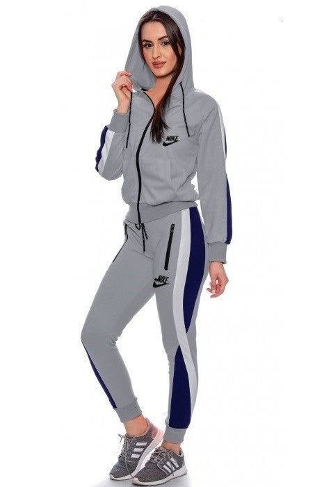 Nike Womens Essential Colorblock Full-Zip Tech Fleece Hoodie & Pants Set Secondary image