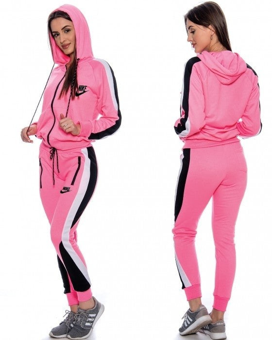 Nike Womens Essential Colorblock Full-Zip Tech Fleece Hoodie & Pants Set Main image
