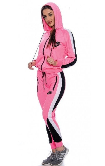 Nike Womens Essential Colorblock Full-Zip Tech Fleece Hoodie & Pants Set