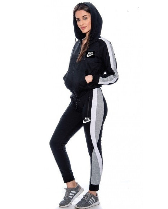 Nike Womens Essential Colorblock Full-Zip Tech Fleece Hoodie & Pants Set Secondary image