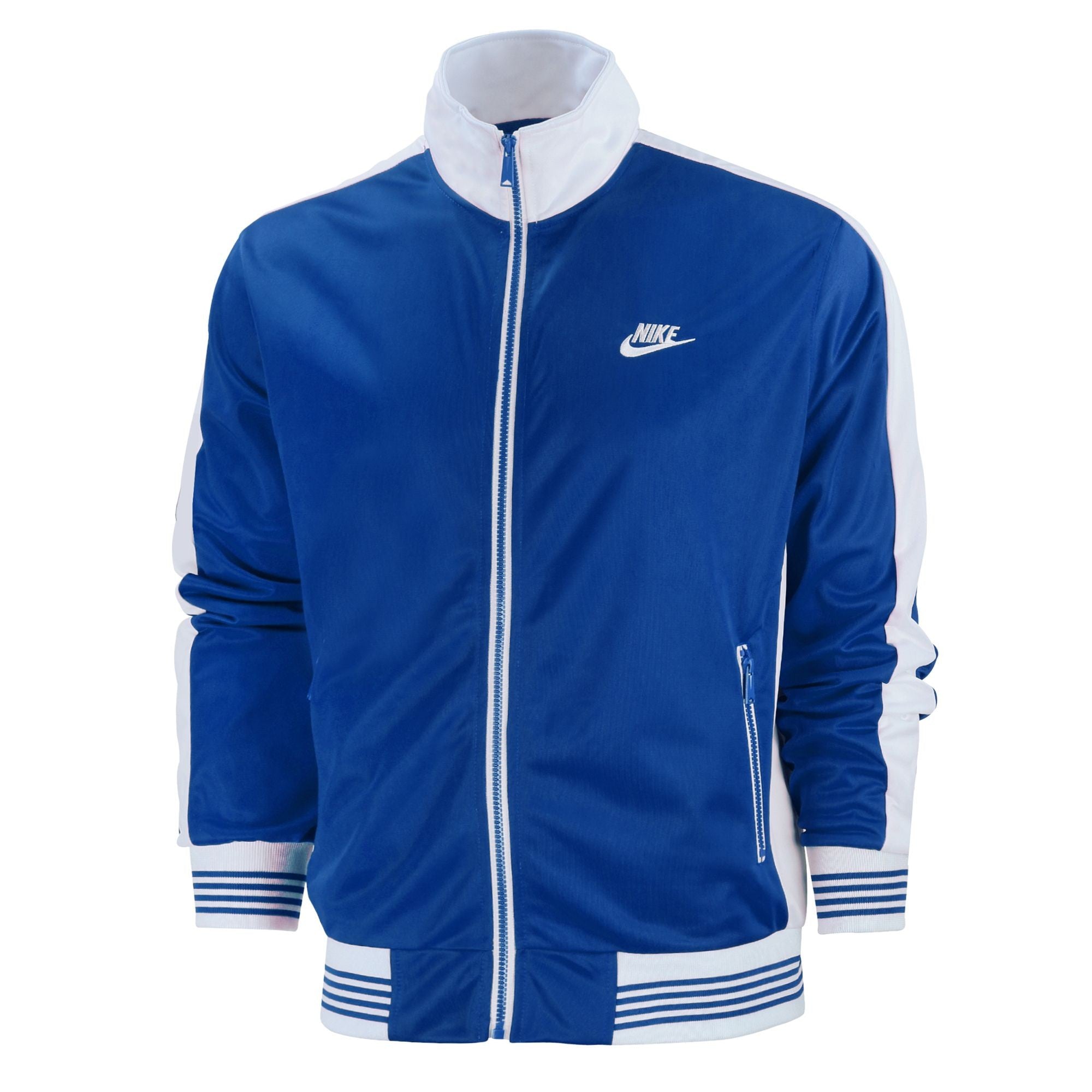 Nike Sportswear  Men's Knit Track Suite 2 Pc Set Royal/White Secondary image