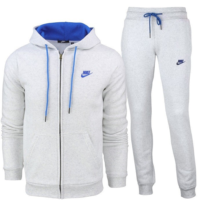 Nike Sportswear Club Fleece Zip Hoodie & Pants Set Gray/Blue Main image