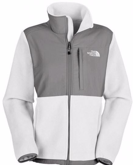 The North Face Denali Fleece Jacket - Women's TNF White/High Rise Grey