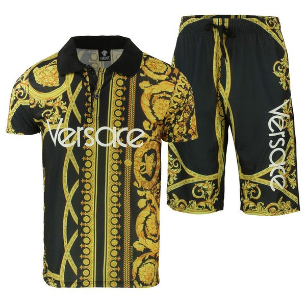 Versace Men's Polo Shirt & Short Set