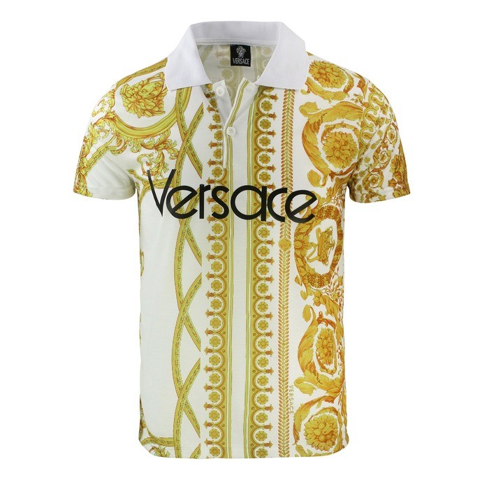 Versace Men's Polo Shirt & Short Set White Secondary image