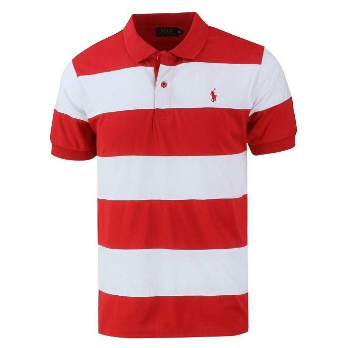 R.L Classic Fit Striped Jersey Polo Shirt