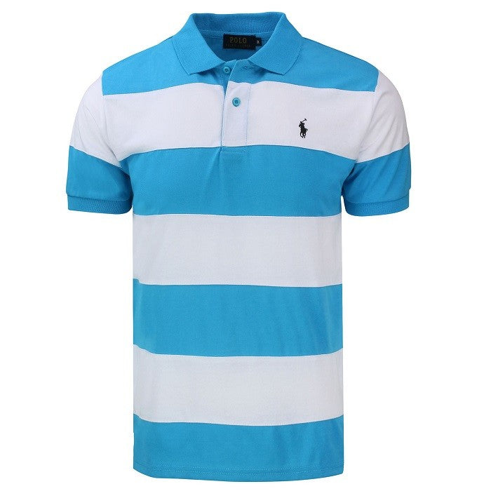R.L Classic Fit Striped Jersey Polo Shirt