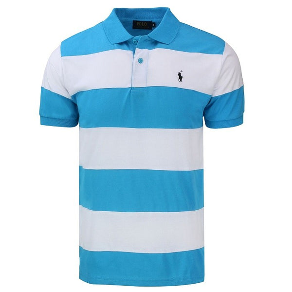 R.L Classic Fit Striped Jersey Polo Shirt