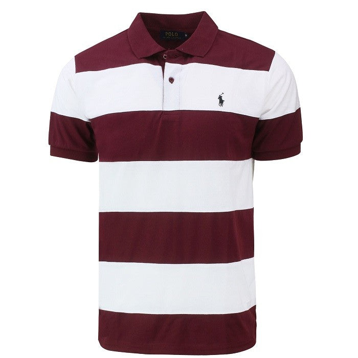 R.L Classic Fit Striped Jersey Polo Shirt
